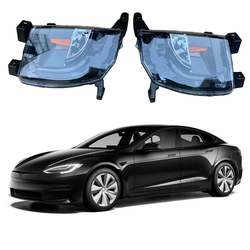 

White Light Led Light Daytime Driving Drl Fog Lamp 6005915-00-E For Tesla Model S 2012-2020