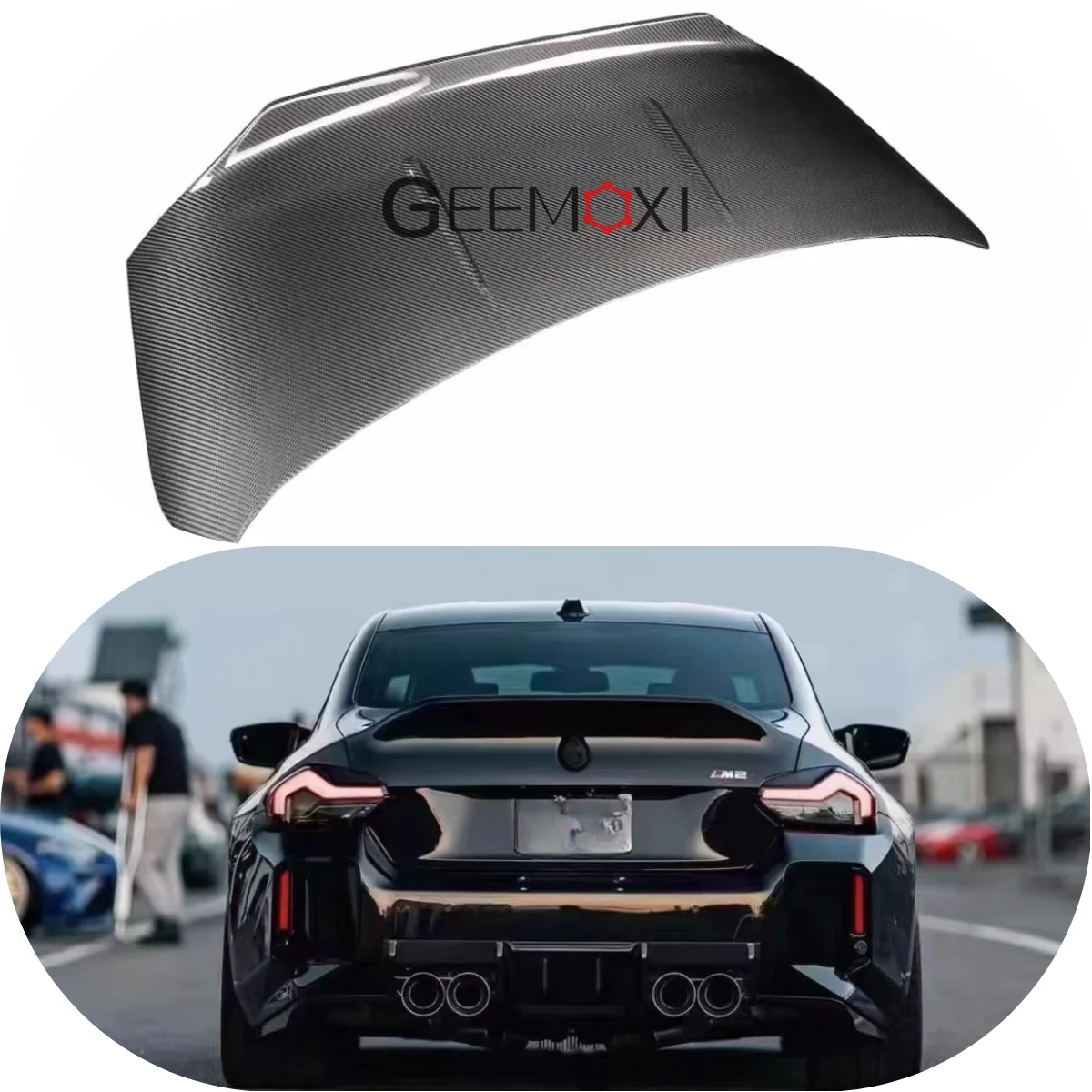

Высококачественная крышка багажника автомобиля в стиле Csl для Bmw M2 G87, сухая крышка багажника из углеродного волокна