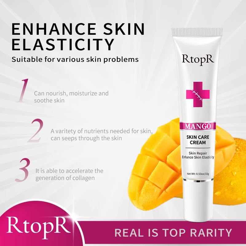 RtopR Skin Care Cream Nourishes Moisturizing Soothing Collagen Peptide Mango Skin Care Essence Cream