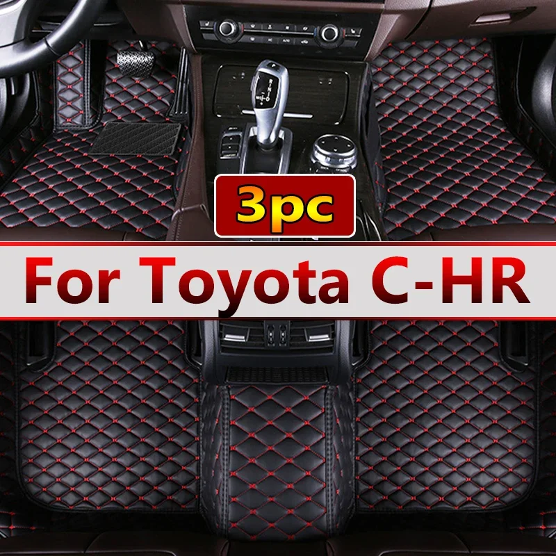 

Leather Car Floor mats for Toyota C-HR CHR 2016 2017 2018 2019 2020 Carpets Rugs Pads Interior Parts Accessories