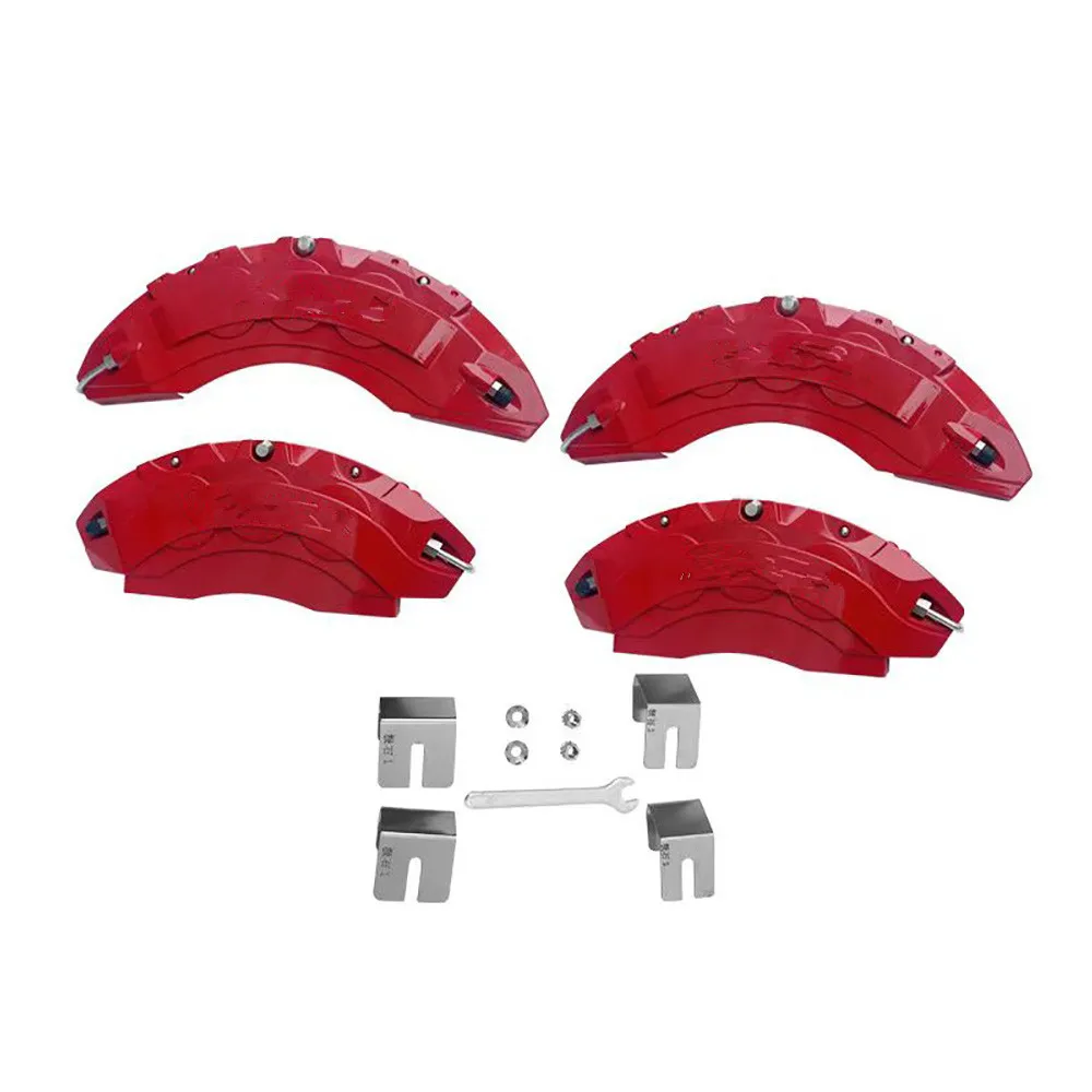 4Pcs Front Rear Brake Caliper Cover Aluminum Metal Caliper Cover Fit For JISHI polestone 01 Rox 01Kit Wheel Modification