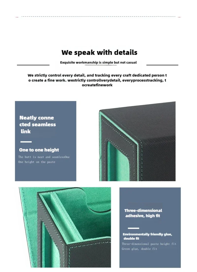 صندوق بطاقات لـ MTG مع عرض القائد 3 في 1 صندوق تخزين البطاقات الرياضية مع صينية النرد لأكثر من 200 بطاقات ذات أكمام واحدة لـ TCG