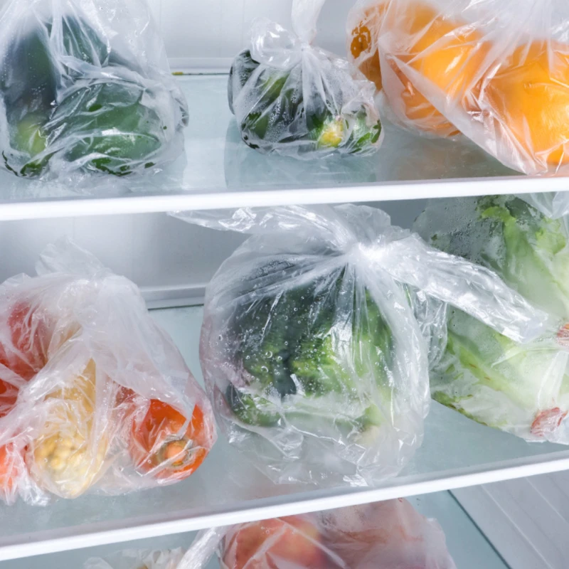 Food Fresh-keeping Bags, Tear-up Supermarket Roll-up Bags, Kitchen Hand-held Plastic Bags To Keep Fresh