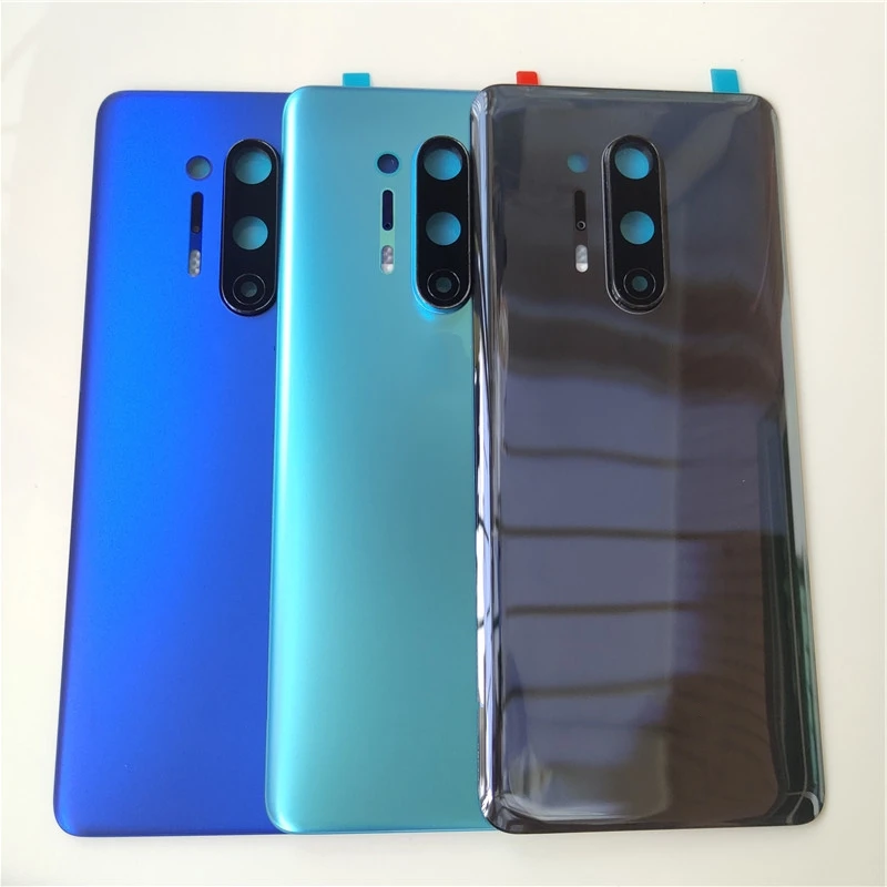 Back Battery Cover Door Rear Glass For Oneplus 8 Pro Battery Cover Housing Case With Camera Lens For One plus 8 Pro