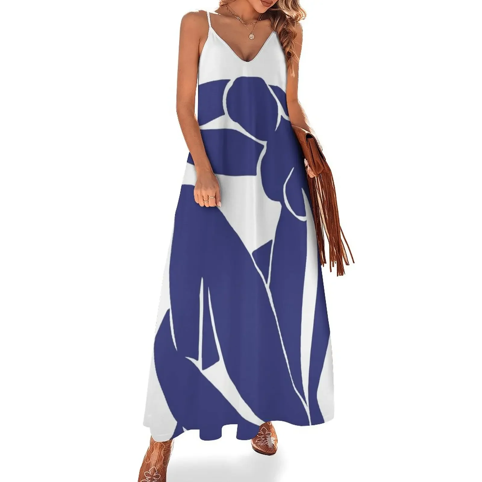 

Matisse Cut Out Figure #2 Blue Sleeveless Dress evening dress women summer dress women 2024