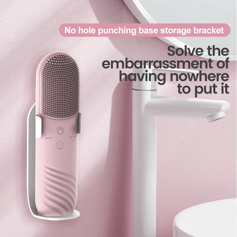 Warme Elektrische Gezichtsreiniger Borstel Thuisgebruik Gezichtshuid Aanscherping Diepe Reiniging Siliconen Gezichtsborstel