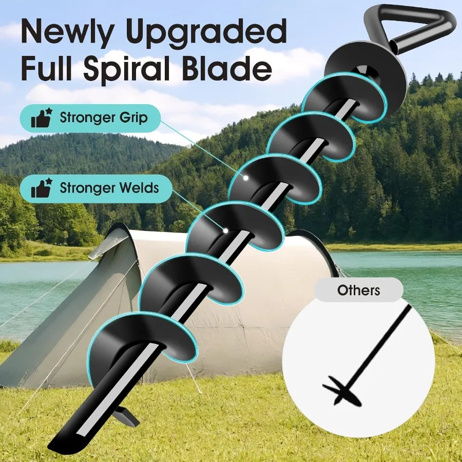 المراسي الأرضية الثقيلة المسمار في حالات الرياح العالية مثالية لتأمين الخيام الترامبولين أكشاك السيارات الستائر سوين #2