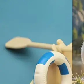 

Комплект модели мини-рыбацка кукольного домика - имитация орнамента для детей