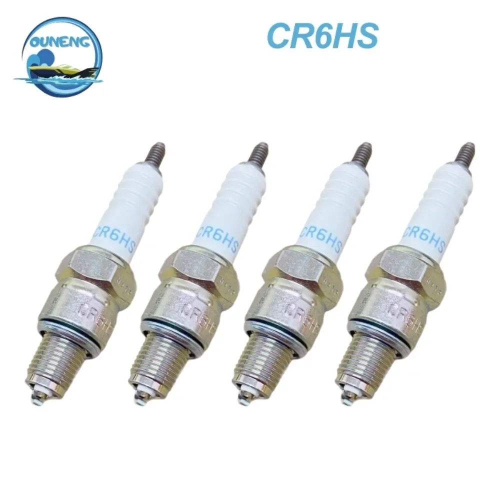 OUNENG Brand NEW(LOT OF 4) 0750 NGK SPARK PLUG CR6HS BOUGIE NGK CR6HS (7023) -STANDARD- 0087295170236 SPARK PLUG NGK CR6HS