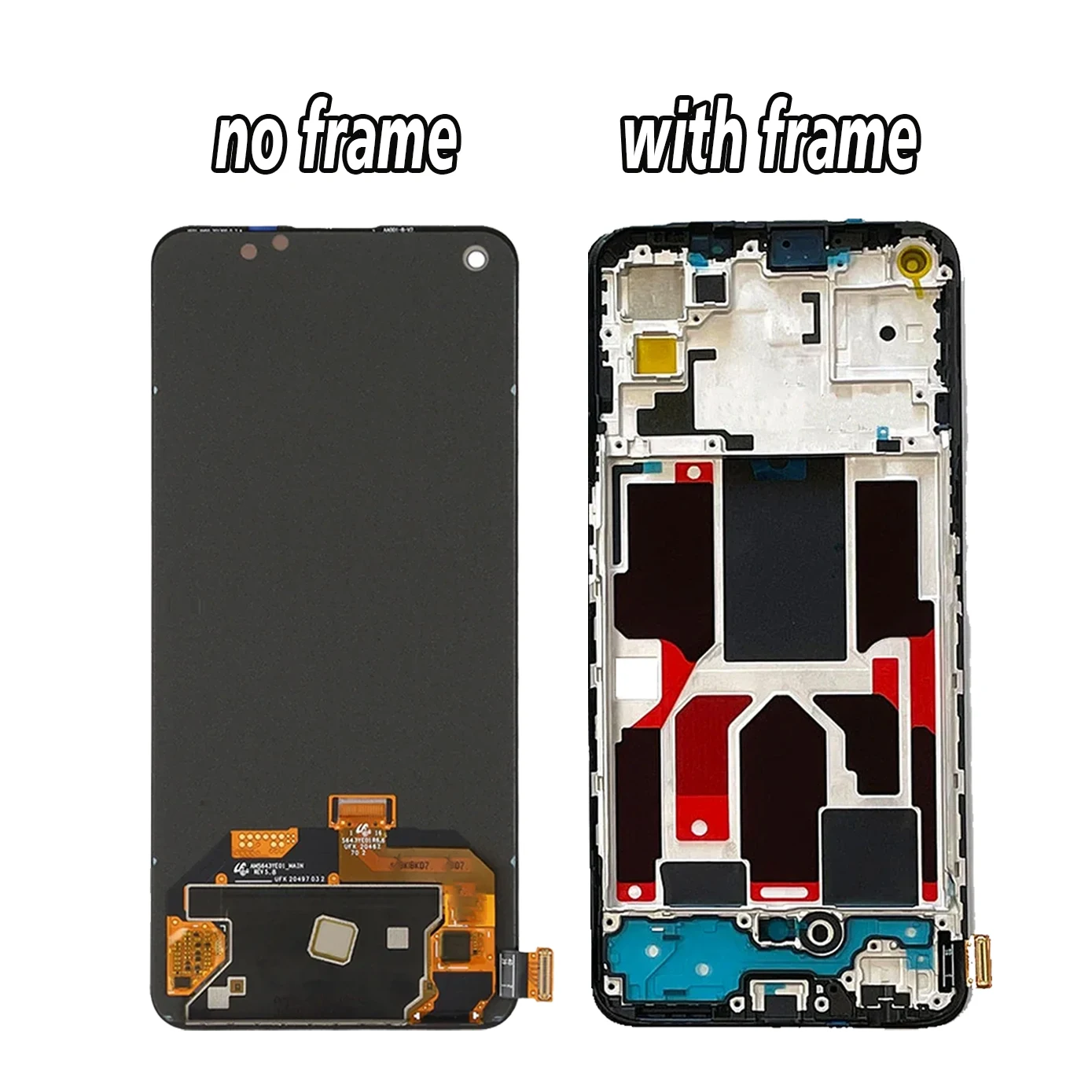 100% Tested Super AMOLED LCD For Realme GT Master RMX3363 RMX3360 Display Repair Parts Display Touch Screen Digitizer Assembly