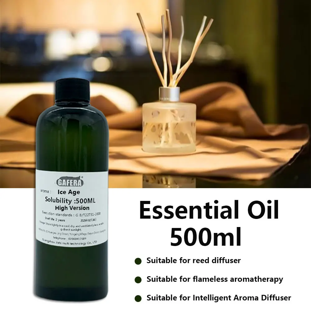 

GAFERA 500ml Ice Age Cedar Essential Oil-Aroma Supplement Liquid Suitable Reed Diffuser & Flameless Aromatherapy & Aroma Machine