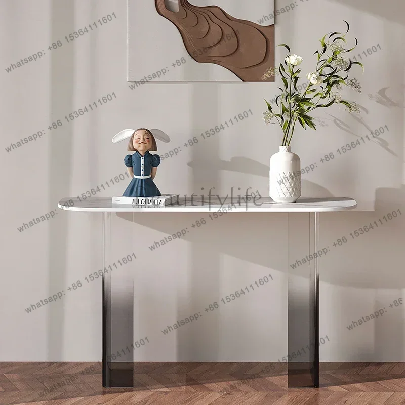 LX  Decoración Modern Elegant Corner Table Design Decor Hallway Simple Console Tables Nortic Unique Mesa