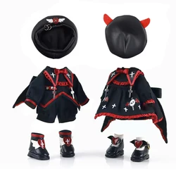 Ob11 Clothes Dark Devil Angel Hat Coat Pants Dress Set Shoes for P9, YMY, Ufdoll, GSC, 1/12BJD, Obitsu11 Doll Accessories Gift