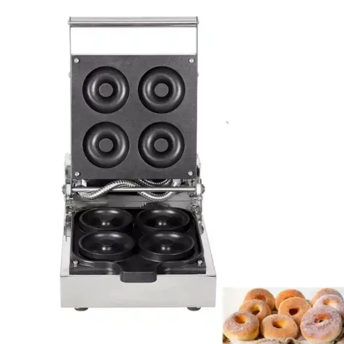 Hot Sale Machine Donut Maker Electric 4PCS Waffle Donut Making Machine