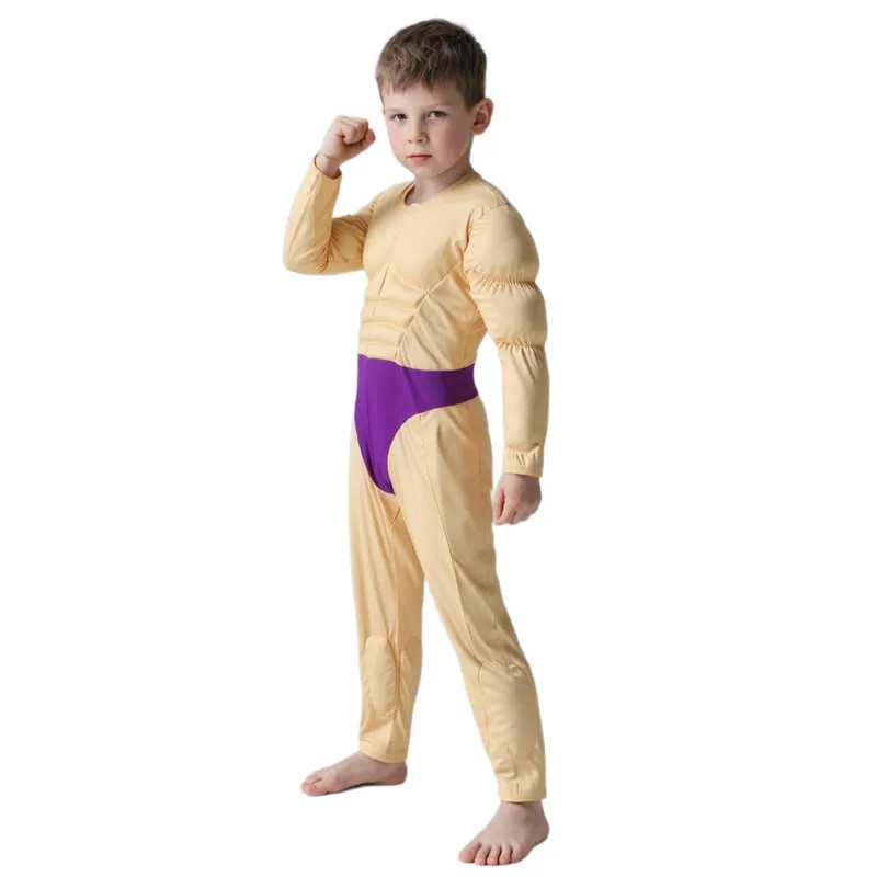 Kinder Wrestling Kostüm Fake Abs Bodysuit Fantasy Sumo Roleplay Outfit Schule Party Halloween Kostüm Bühnenauftritt