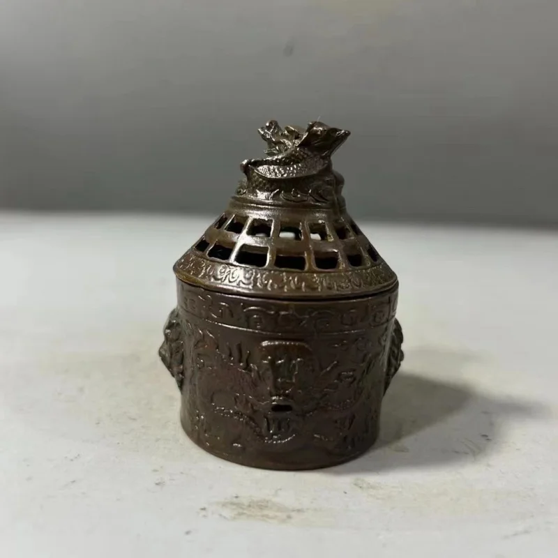 

Pure Copper Old Pulp Hollow-out Auspicious Lotus Incense Burner Incense Burner Tower Incense Burner Sandalwood Burner Tea Pet De