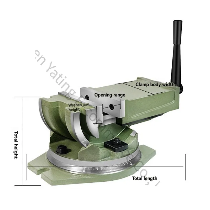 6-inch Heavy Duty Tiltable Pliers, Angle Table Pliers, Drilling Machine, Milling Machine, Angle Fixed Rotary Precision Vise