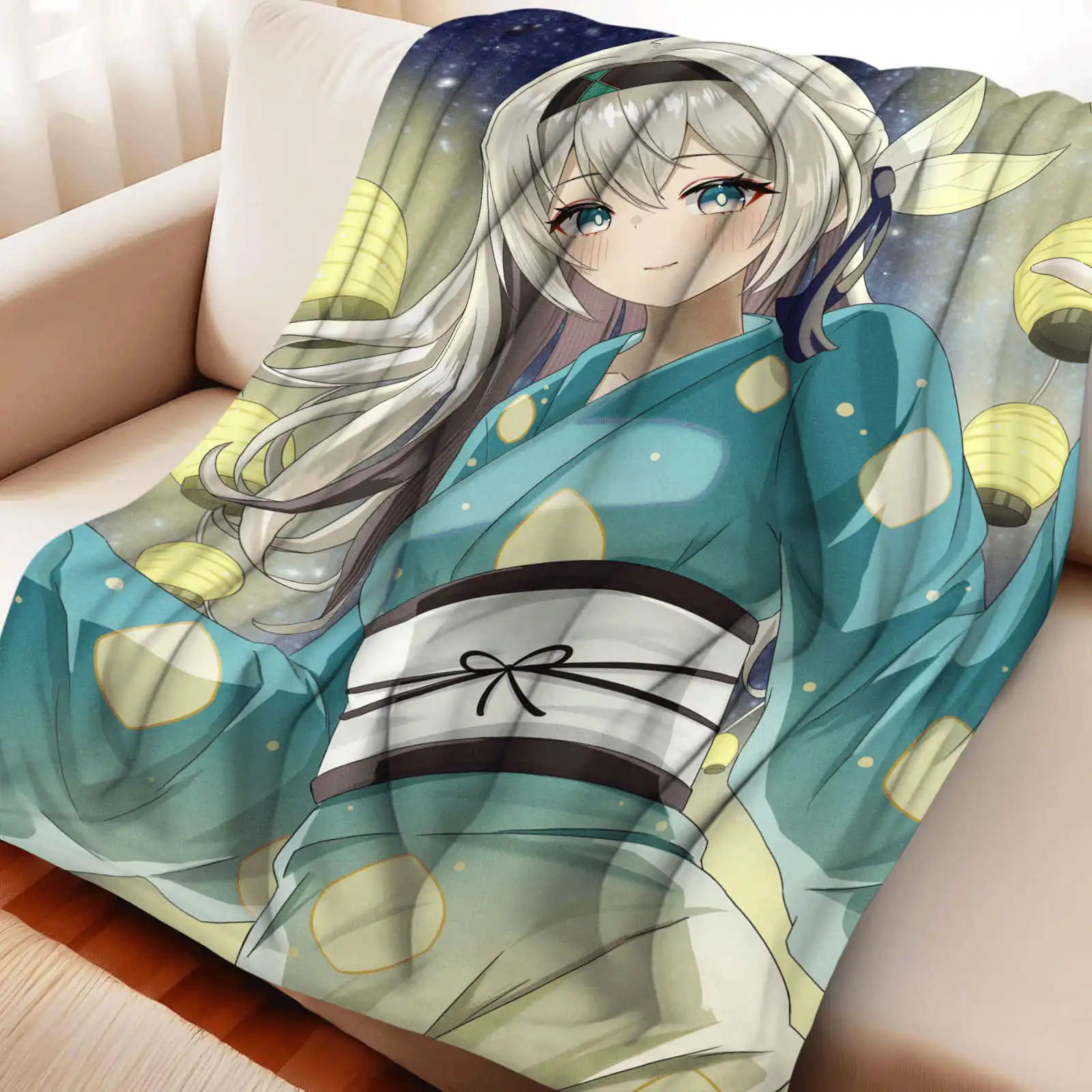 

Фланелевое одеяло Honkai Star Rail Firefly, домашний декор, одеяло на тему автомобилей, удобное и мягкое одеяло