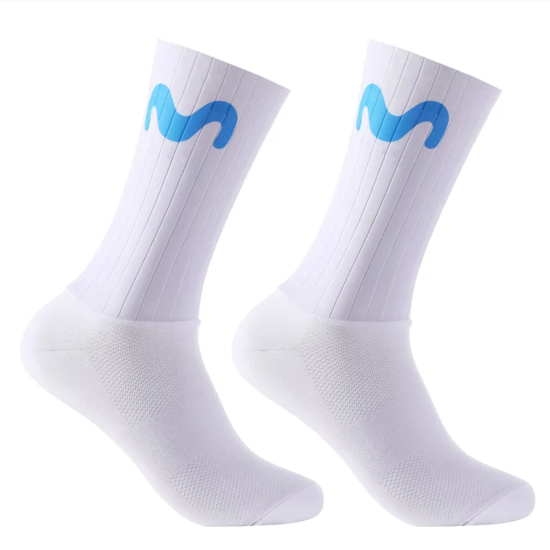 Anti Slip Silicone Summer Aero Socks Cycling Socks Men Or Women Bicycle Sport Running Bike Socks Calcetines Ciclismo