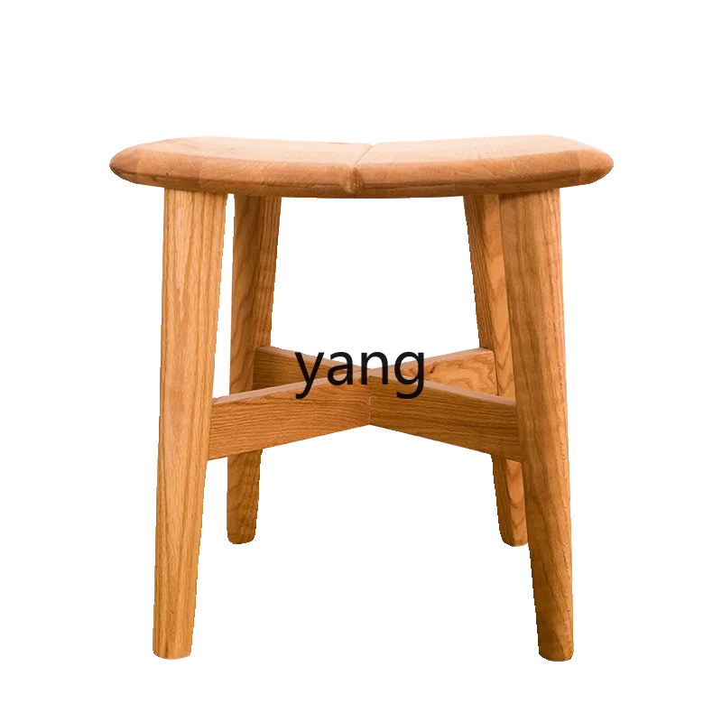 LTT  Modern Simple Living Room Home Stool Fashion Creative Bench Log Wind Shoe Change Stool