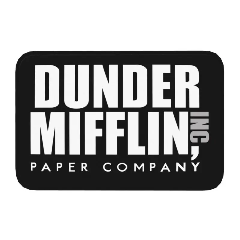 The Office TV Show Dunder Mifflin Paper Company tappetini d\'ingresso del pavimento della porta d\'ingresso tappetino da bagno per esterni tappetino