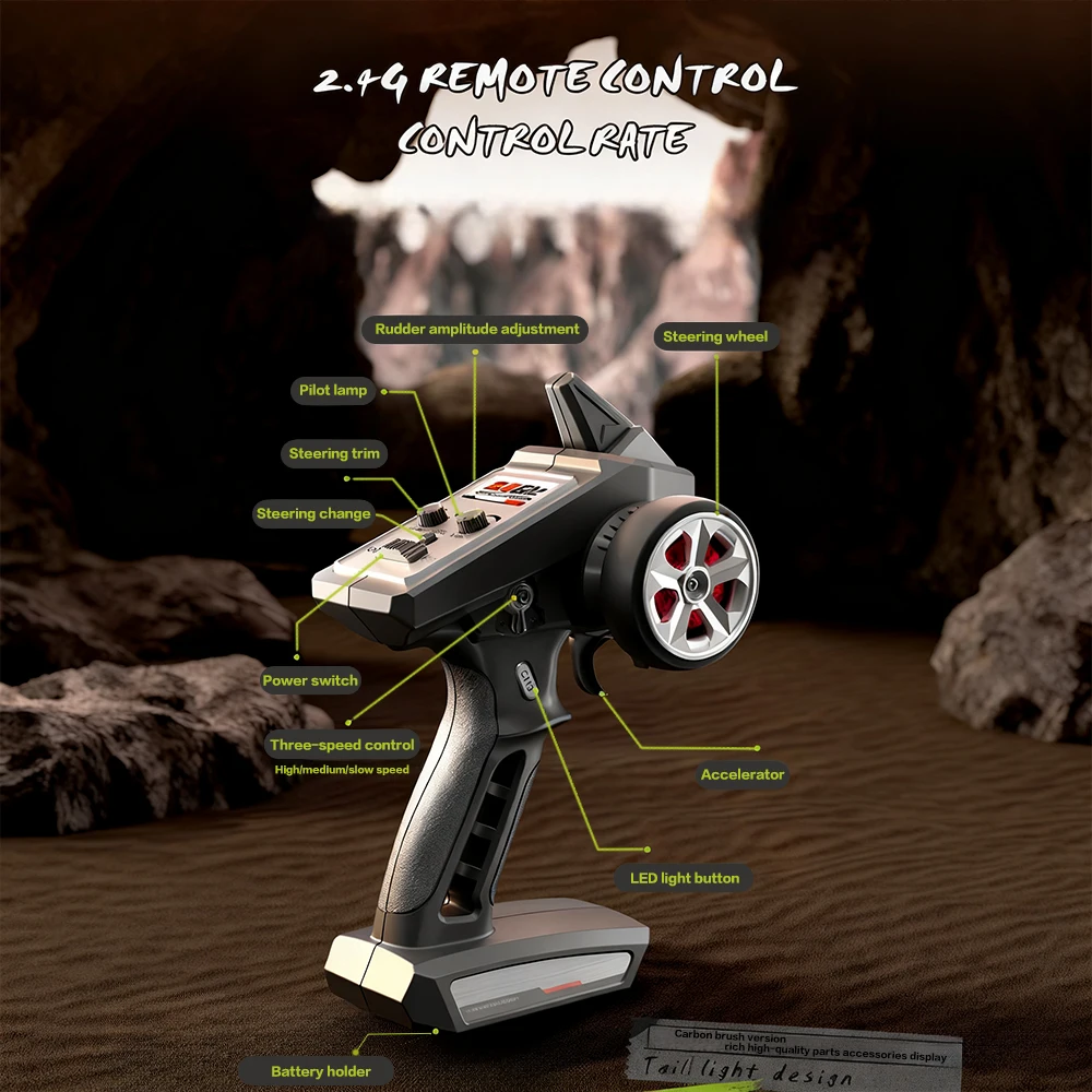 Rosso C8805 RC Auto 2.4G Telecomando Racing Drift Car Scala 1:16 4WD 70 KPH Ad Alta Velocità Fuoristrada Camion Giocattoli Regali per Ragazzi Adulti