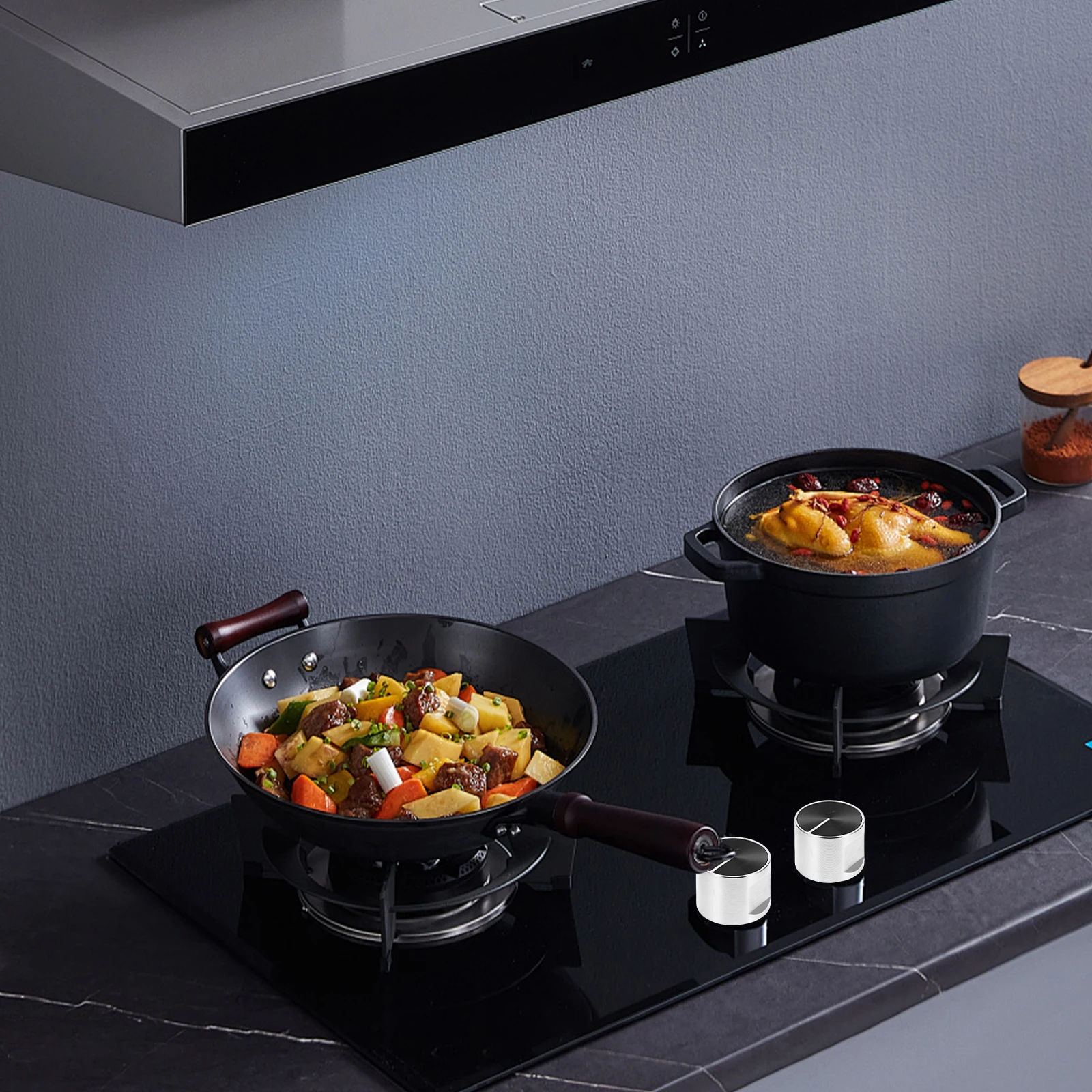 

2Pcs Stainless Steel Gas Stove Knob Durable Control for Home Kitchens Restaurants Wide Application Easy to Install