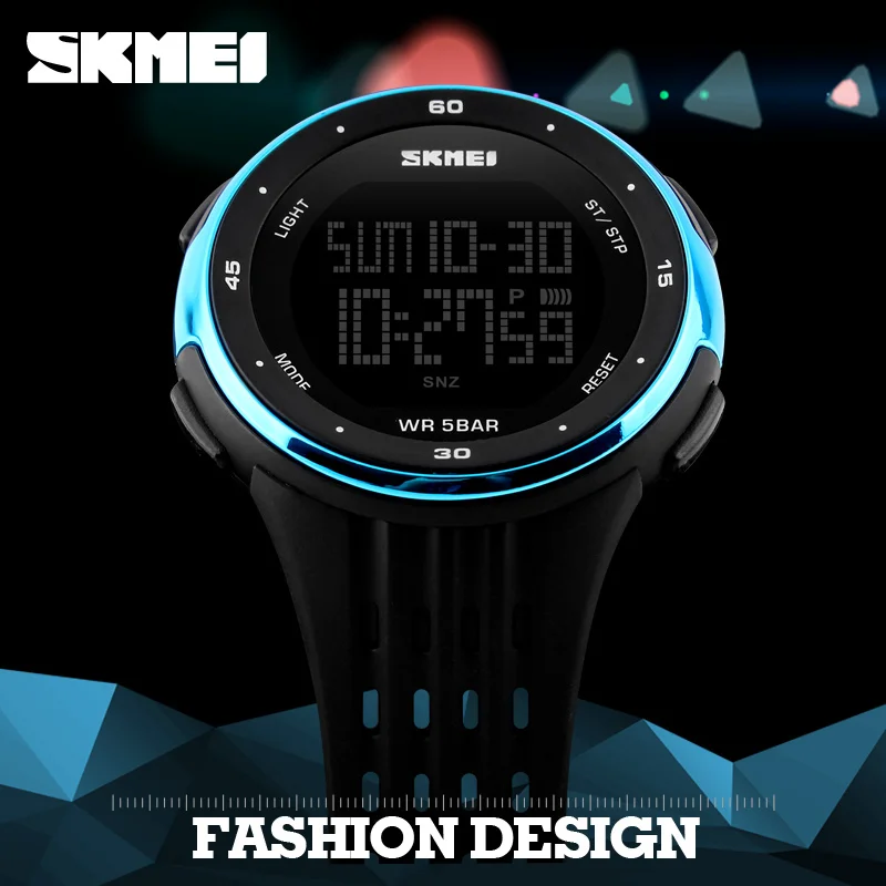 SKMEI 1219 Men Women Waterproof LED Sport Military Watches  Mens Ladies Digital Clock Relogio Masculino  Outdoor Sport Watches