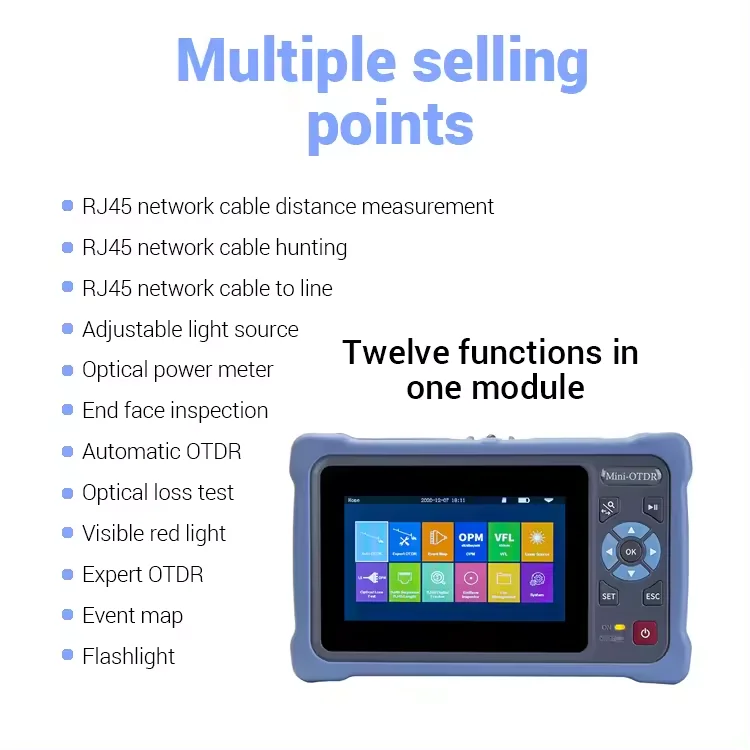 1310/1550/1650nm NK4000 FTTH Optical Fiber Tester Mini  Time Domain Reflectometer