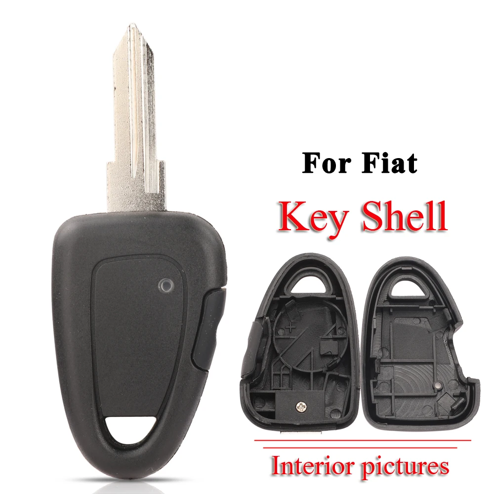 Jingyuqin Transponder Remote Car Key Shell Case Fob For Fiat Iveco Remote Case Fob Replacement Uncut GT15R Blank Blade