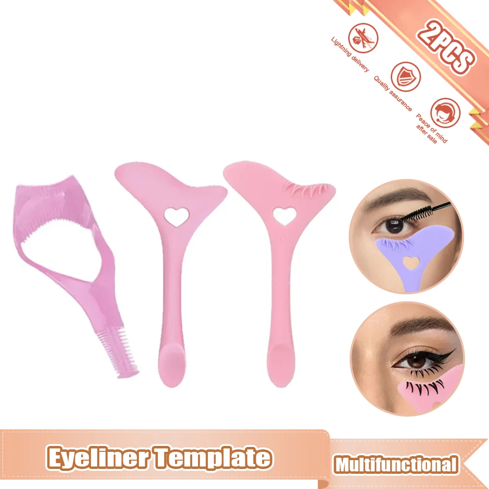 Eyeliner Silicone Mascara ApplicatorMould Eyelash Fit Applicator Reusable Cream Mask Applicator Multifunctional Makeup Aid Tools