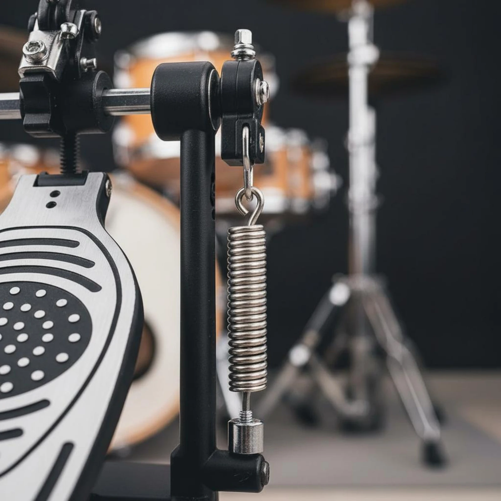

Bass Drum Foot Pedal Sturdy Metal Frame Single Kick Pedal Music Accessory Alloy Material Adjustable Angle for Practice, Studio