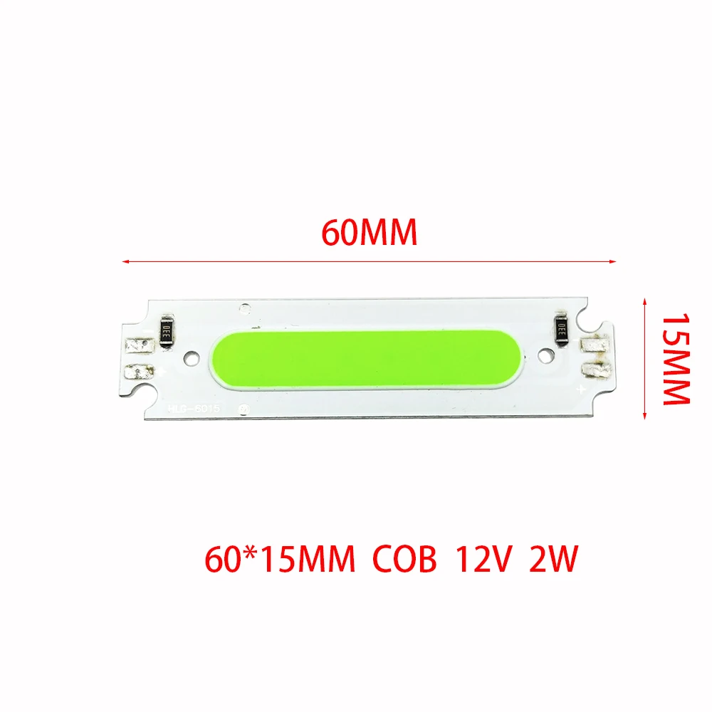 2WLED Small Strip Circuit Board ForHousehold DIY StripLight Source Board COB Floodlight Chip 12V TubeLight MatrixLight Bulb