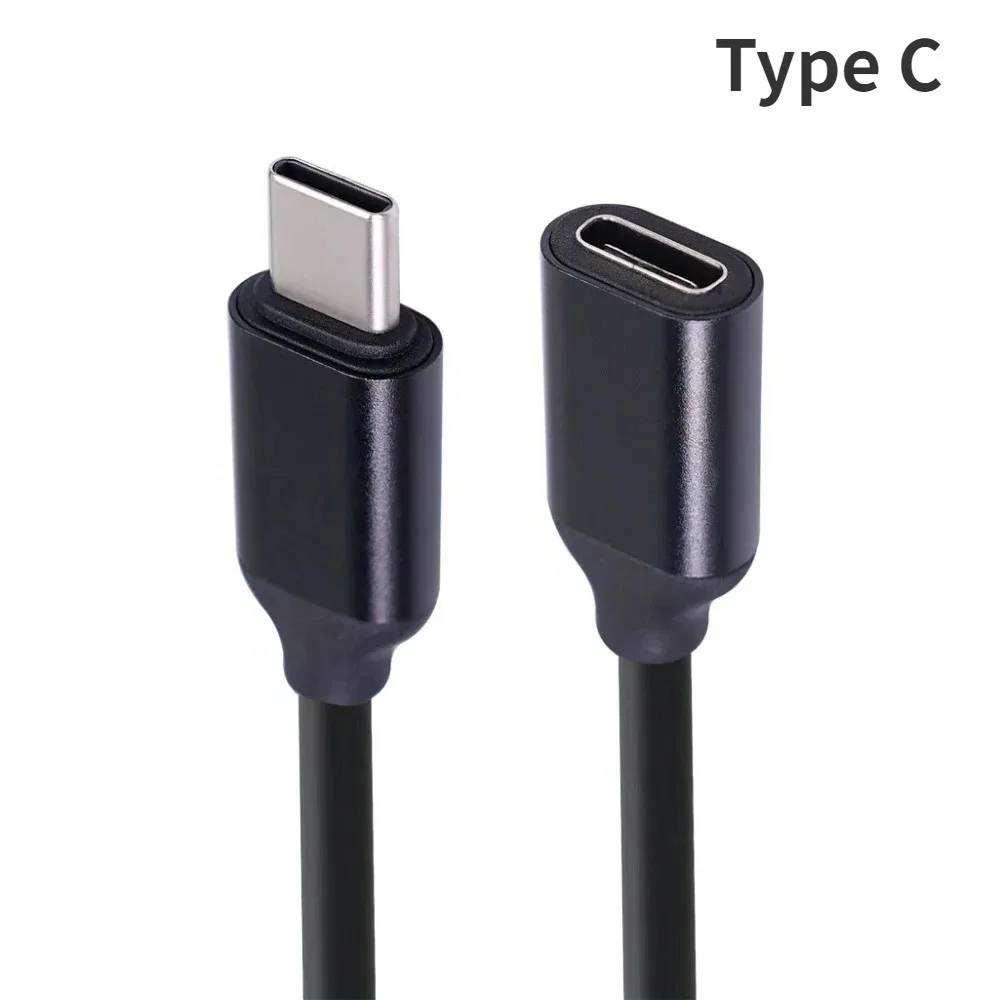USB C Extension Cord Type C Male to Female Extensions Cable Extensor Charger Wire Connector 0.5M/1M Transmission Extended Cable