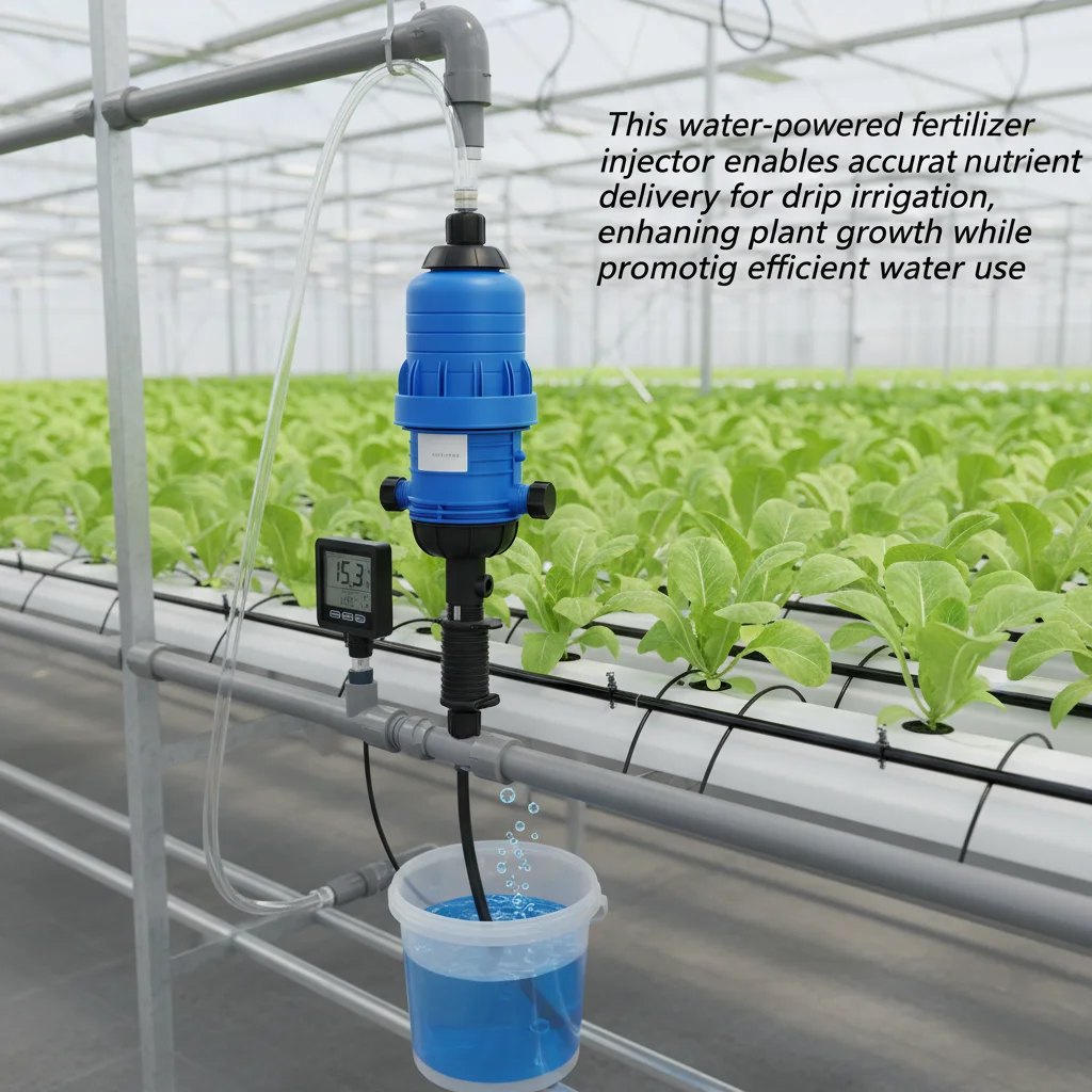 

Fertilizer Injector for Drip Irrigation, 5.28-660 GPH Water Powered Dosatron, Adjustable 0.4-4% for Garden Greenhouse