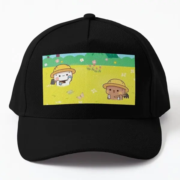 Cute Couple Dudu And Bubu Are Hard Worki  Baseball Cap Hat Outdoor Black Printed Snapback Sport Hip Hop Bonnet  Czapka Casual