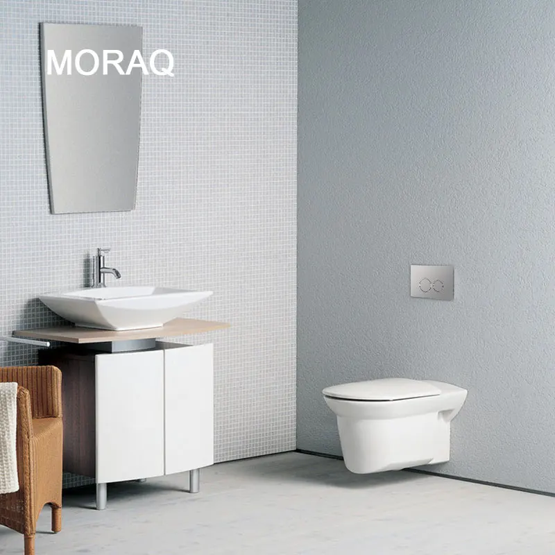 Toilet European Design Dual-Flush Concealed Cistern with Push Buttons for Bathroom