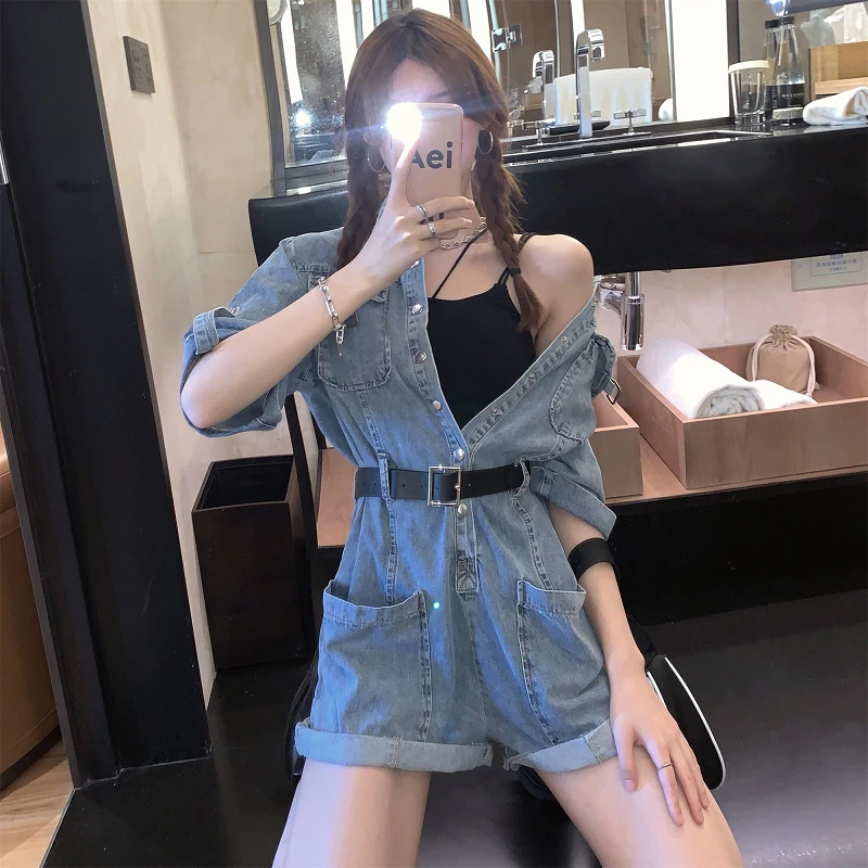 

Sexy Bodycon Playsuit Women Jumpsuit O Neck Short Sleeve Buttons Bodysuit Female Elegant Slim Playsuits Rompers 2024 T112