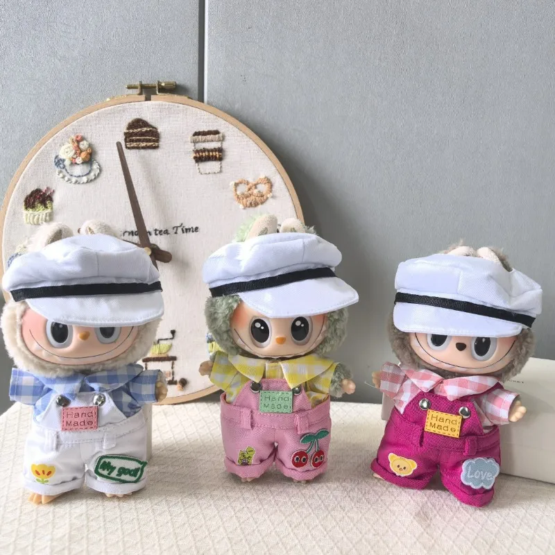 

17 см милая кукла одежда для Labubu одежда V1 V2 V3 кукла-идол милое украшение макарон одежда подарочный набор аксессуаров