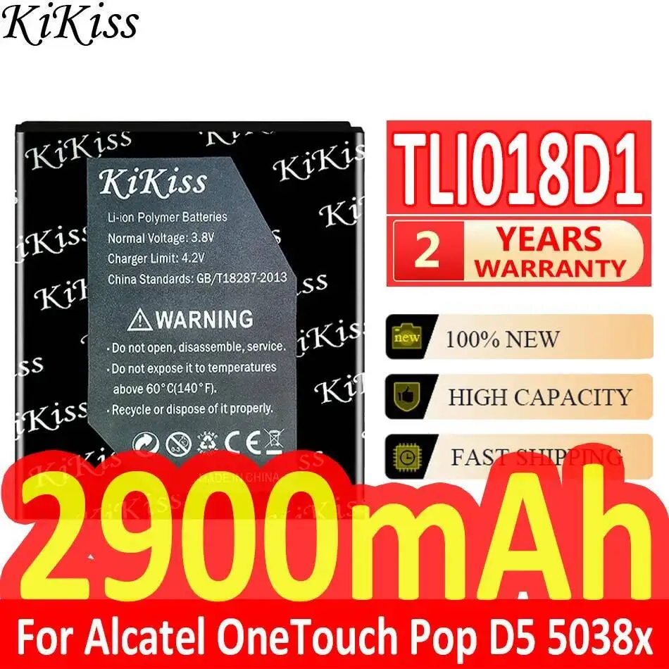 

Аккумулятор мобильного телефона TLI018D1 2900 мАч для Alcatel One Touch Pop D5 Dual 5038X OT5038X 3 5015D OT 5016