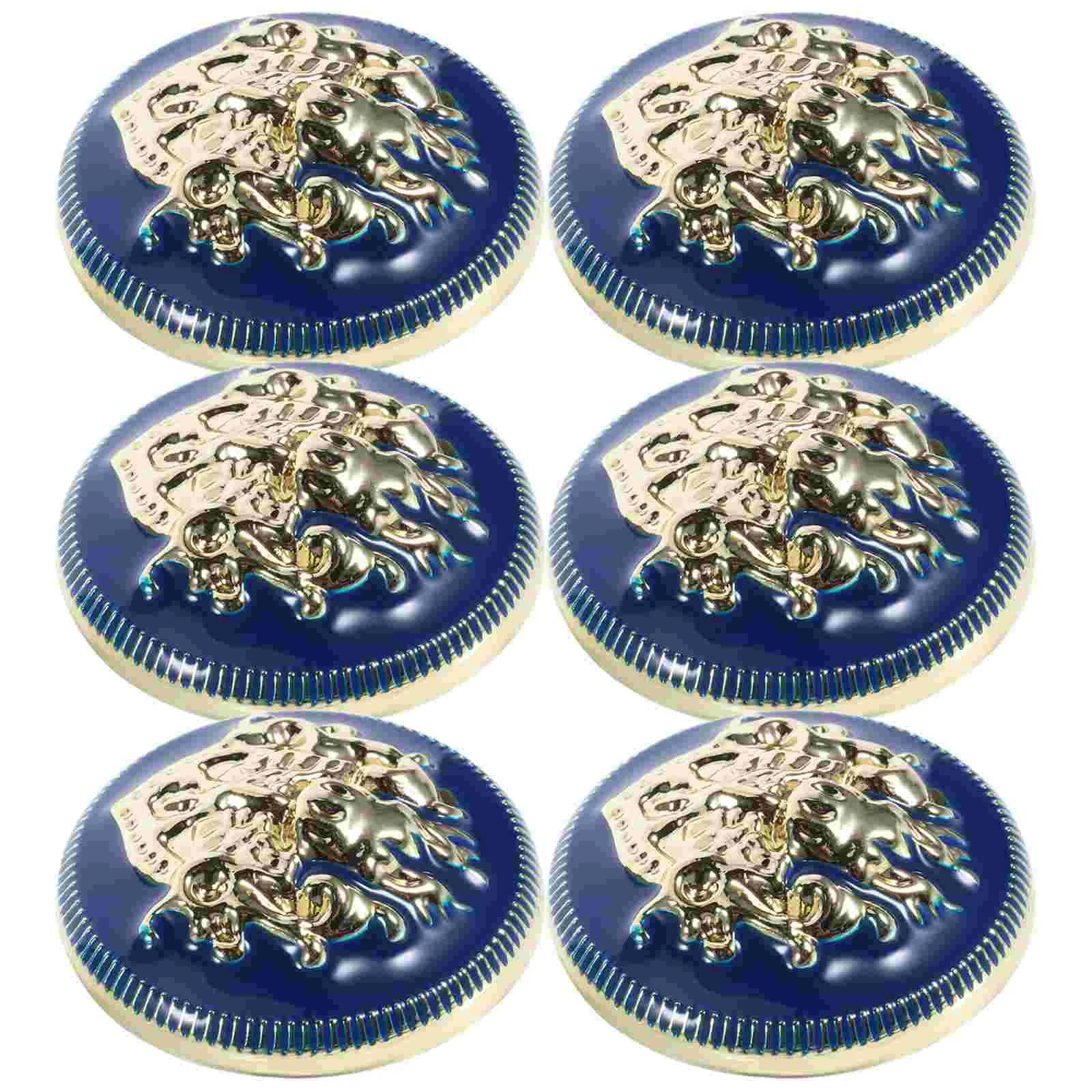 20 Pcs Metal Buttons Decorative Windbreaker for Coat Small Vintage Blue Uniform