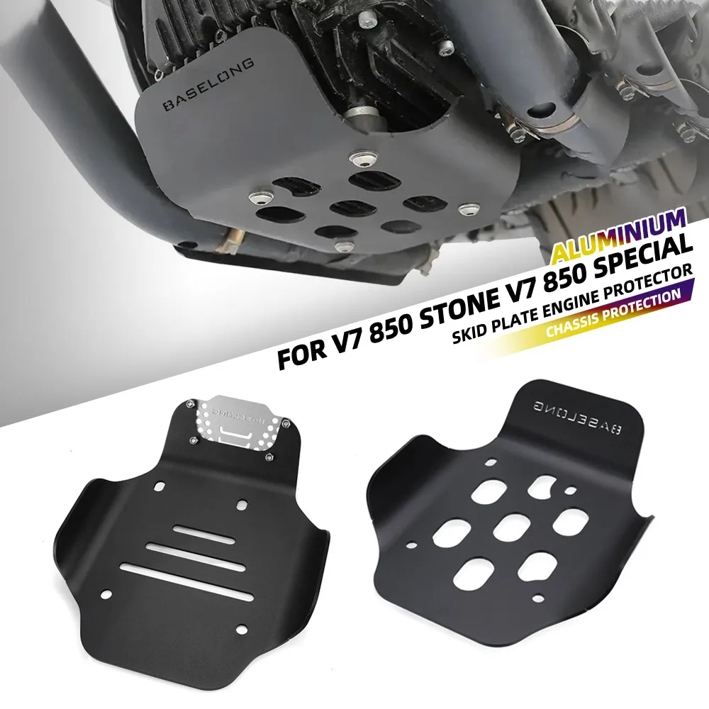 

ENGINE GUARD SKID PLATE Protector FOR MOTO GUZZI V7 850 Stone / Special/ Custom V7 850 V9 Bobber 2020 2021 2022 2023 2024 2025