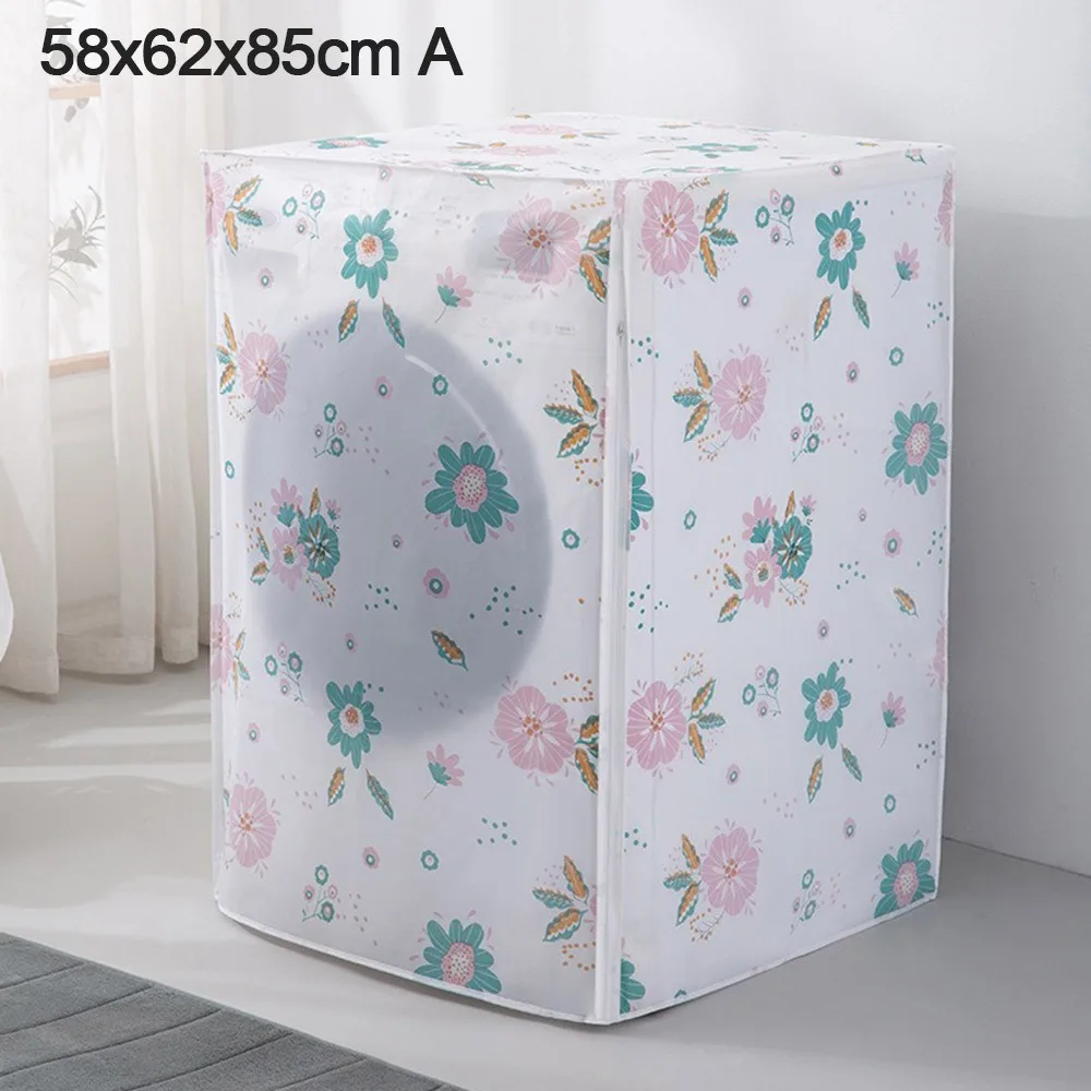

High Quality PEVA Print Washing Machine Cover Universal Front Load Waterproof Cover Sunscreen Protective Case