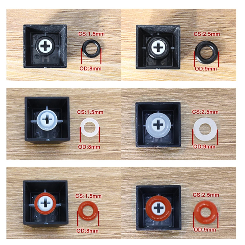 Mechanical Keyboard o-ring Keycaps Silicone rubber ORing Switch Sound Dampeners Cherry MX Dampers Key cap Silicone Seal Ring