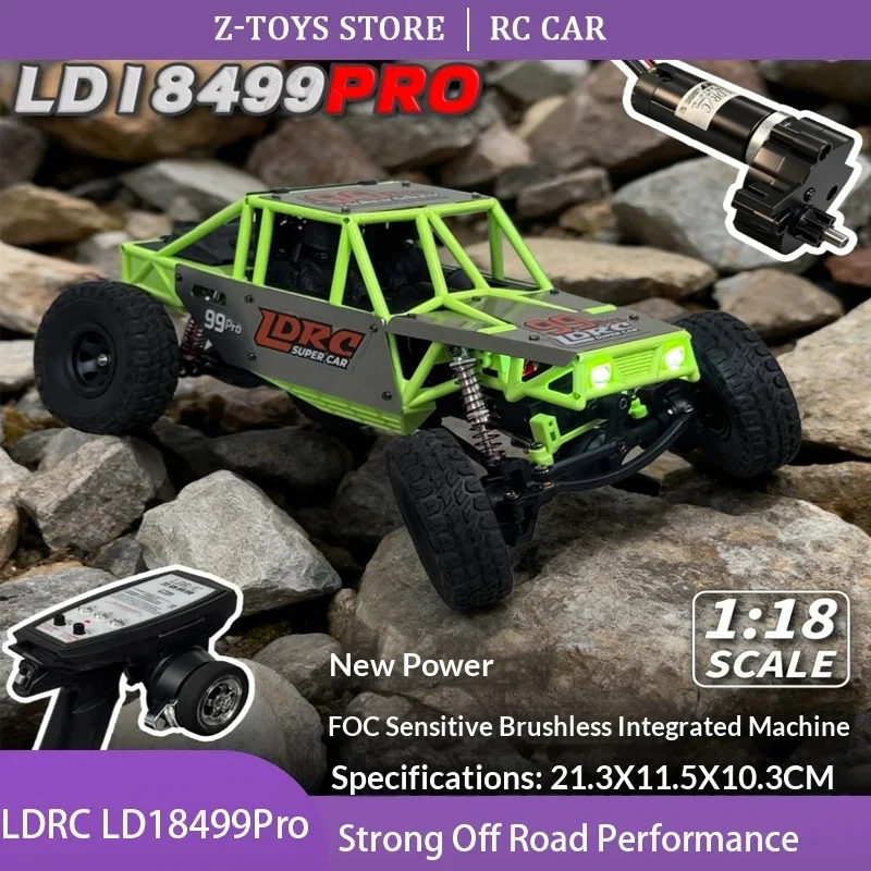 LDRC LD18499Pro 1/18 4WD RC Crawler Car Simulation Off Road Climbing Vehicle Metal Chassis All Terrain Electric Remote Control