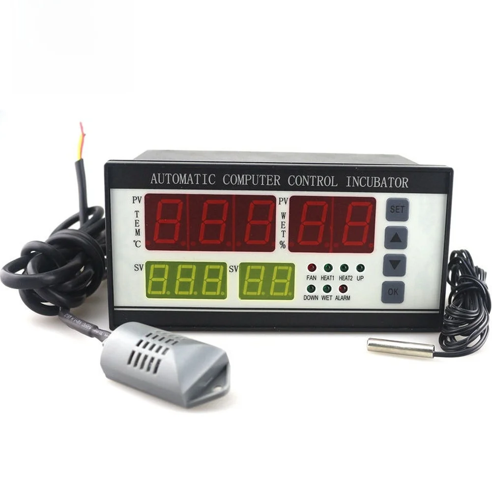 

Digital Temperature Humidity Sensor Incubator Controller XM18 with Four Screen Display and Multiple Output Functions