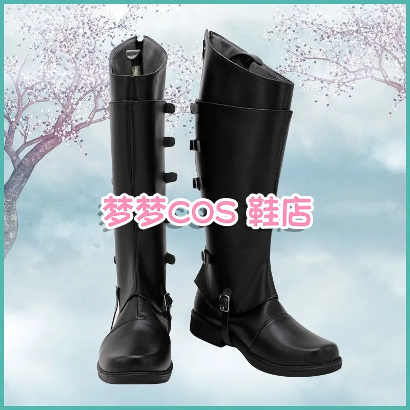 DMC 5 Vergil Cosplay zapatos botas del diablo Halloween Anime botas negras