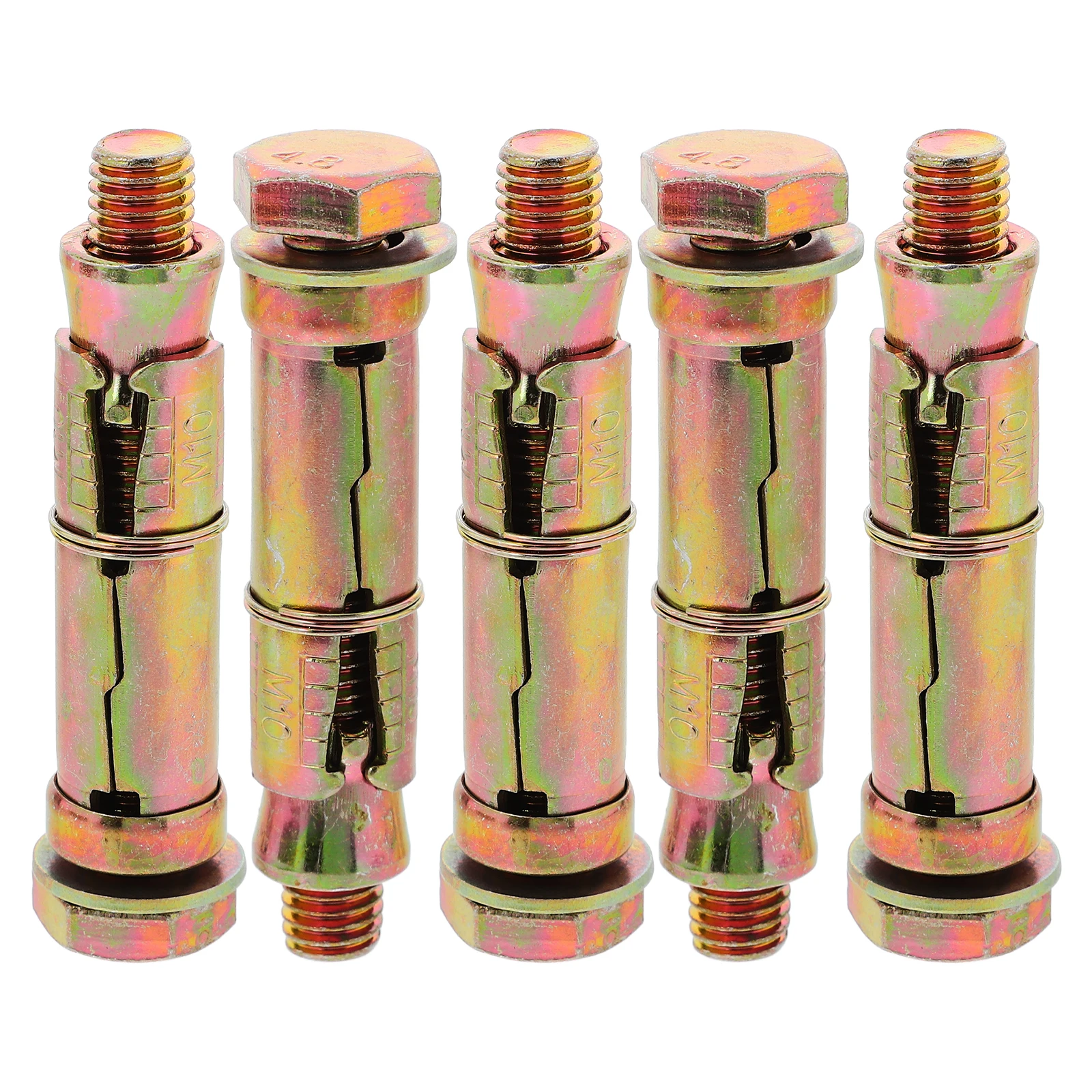 

5 Pcs Gecko Expansion Bolt Aluminum Screws Concrete Carbon Steel Color-plated Anchor