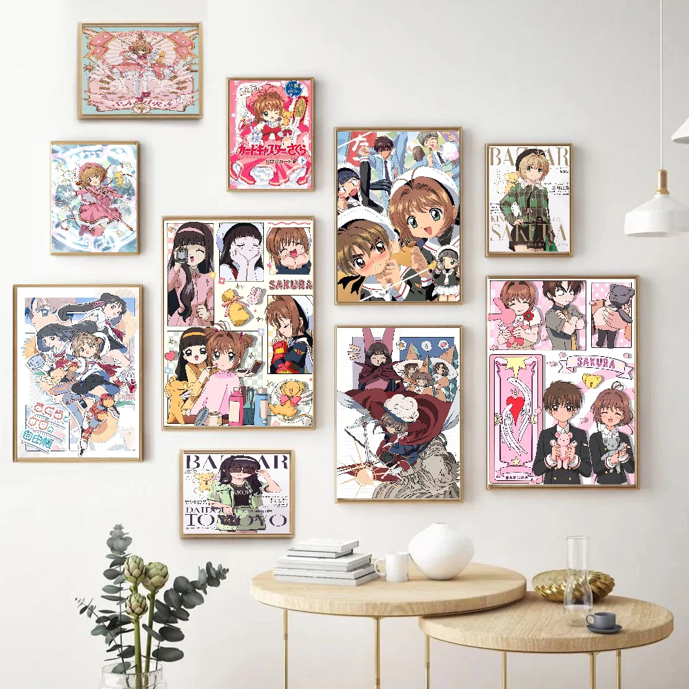 

Cardcaptor Sakura Whitepaper Poster Waterproof Paper Sticker Coffee House Bar Aesthetic Art Wall Painting