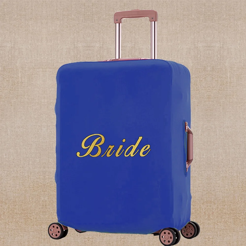 New Luggage Cover Elasticity Dust-proof Trolley Protective Case Bride Print Travel Accessory Covers Apply To 18-32 Inch Suitcase